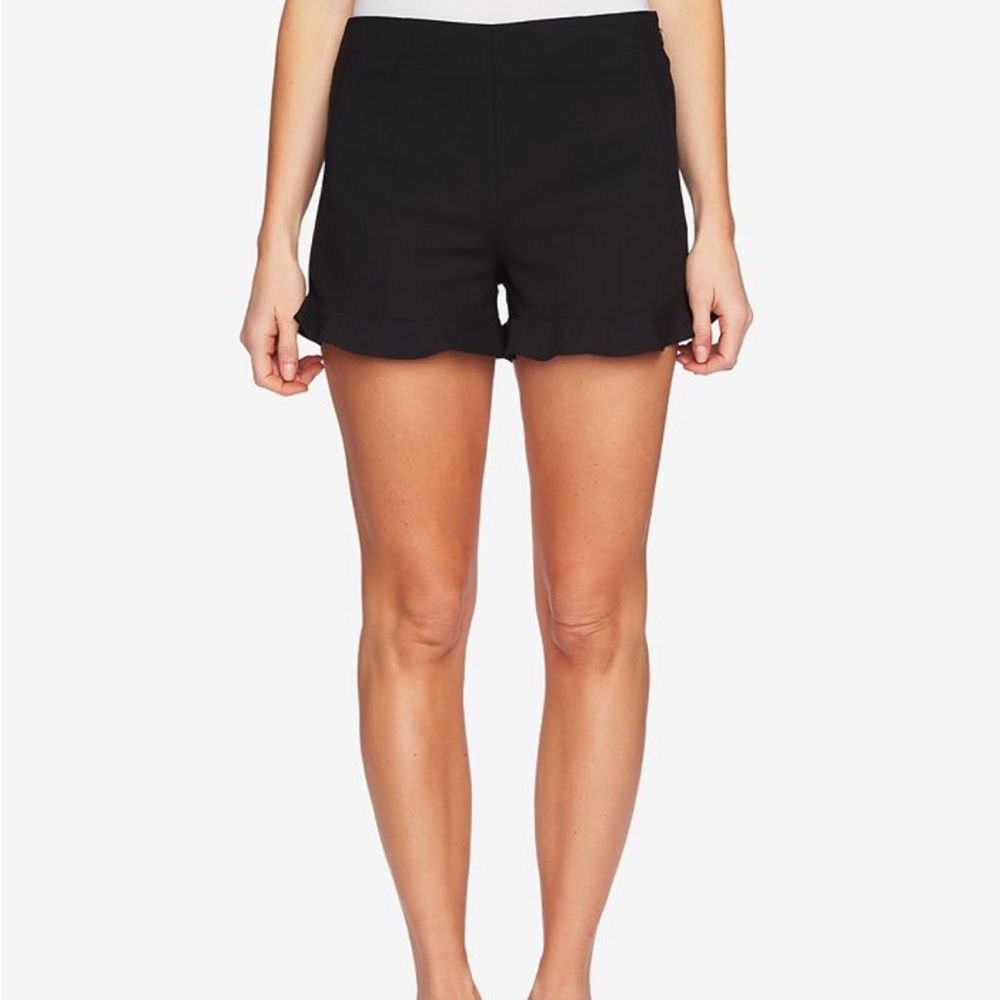 NWOT 1. State Black Ruffle Shorts